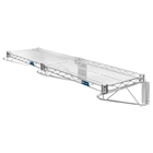 24"d Wall Mounted Wire Shelf Add On Kit