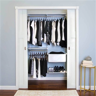 Organized Living freedomRail Premium Adjustable Closet Unit - 48" - 52"w