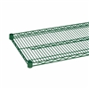 21"d Green Epoxy Wire Shelf