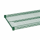 21"d Green Epoxy Wire Shelf