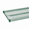 24"d Green Epoxy Wire Shelf