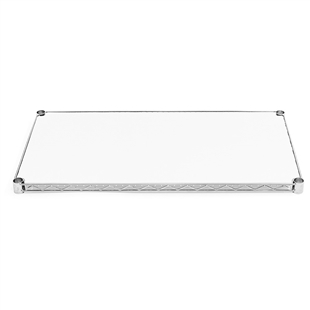 14"d White Poly Shelf Liners