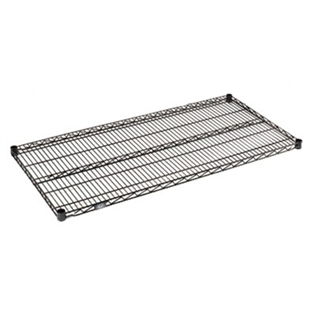 18"d black wire shelves