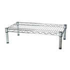 14" chrome wire shelving racks with one level