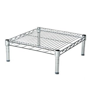 18"d Chrome Wire Shelving Unit with 1 Shelf