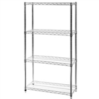 14"d x 14"w Wire Shelving Unit with 4 Shelves