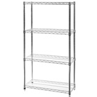14"d x 18"w Wire Shelving Unit with 4 Shelves