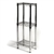 8"d Chrome Wire Shelving rack with 3 Shelves