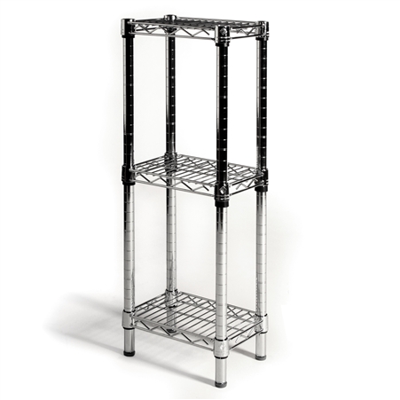 8 D Wire Shelving With 3 Shelves The, Narrow Steel Shelving