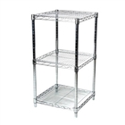 21"d x 34"h Wire Shelving with 3 Shelves