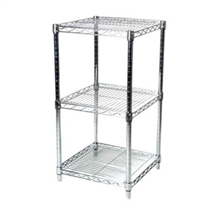 21"d x 34"h Wire Shelving with 3 Shelves