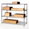 30"d x 48"w Chrome Wire Shelving racks with 4 levels