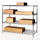 30"d x 48"w Chrome Wire Shelving racks with 4 levels