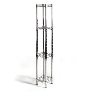8"d x 8"w Wire Shelving with 4 Shelves