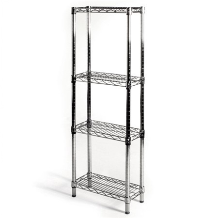 18 d x 18 w Chrome Wire Shelving with 3 Shelves 