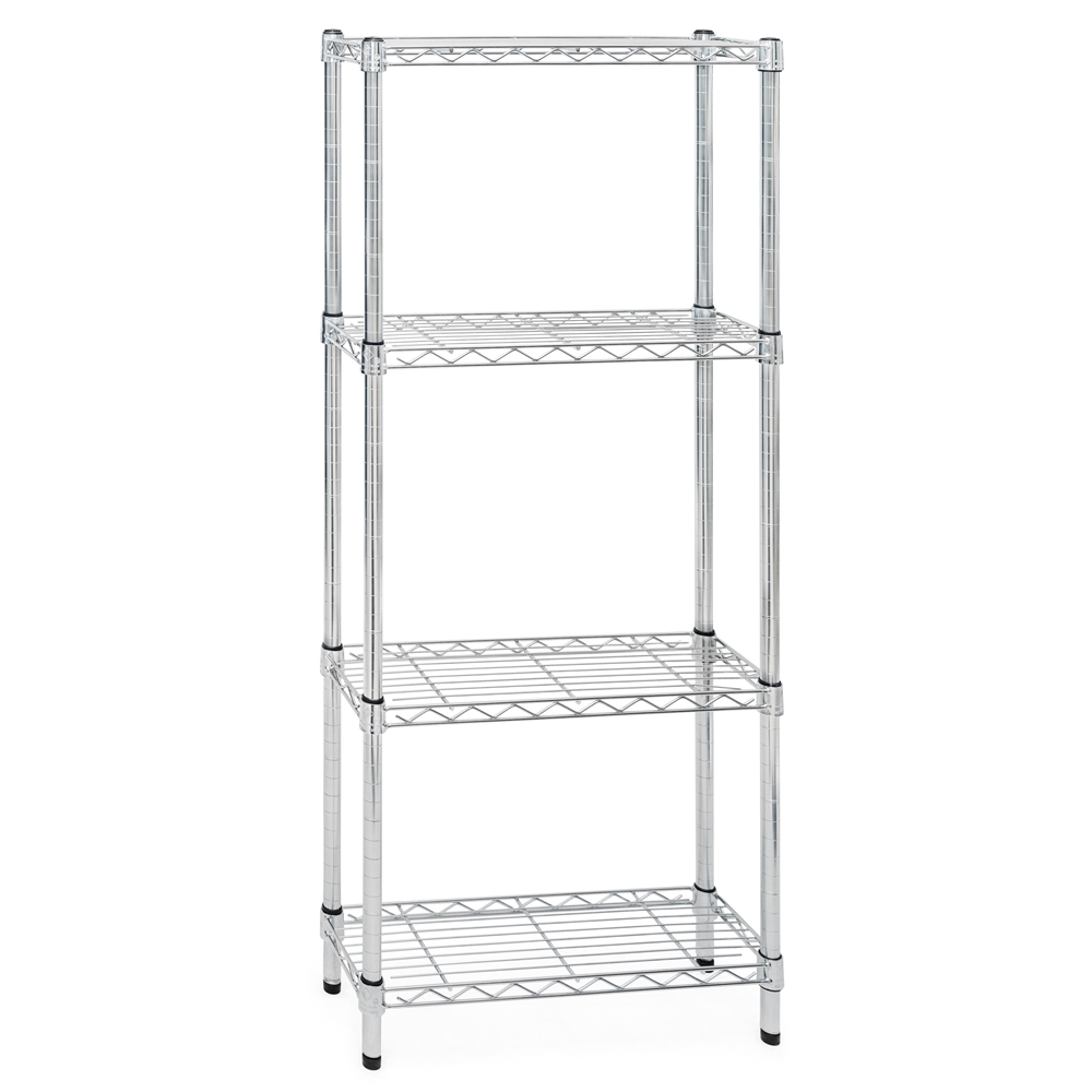 White Wire Shelving w/ 4 Shelves