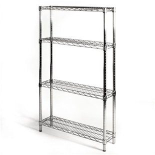 8"d x 30"w Wire Shelving Unit with 4 Shelves