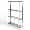 8"d x 36"w Wire Shelving Unit with 4 Shelves