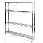 8"d x 48"w Wire Shelving Unit with 4 Shelves