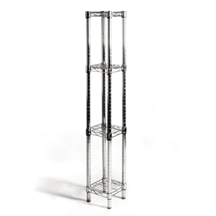 10"d x 10"w Wire Shelving with 4 Shelves