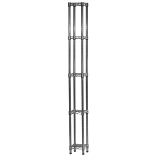 10"d x 10"w Wire Shelving with 5 Shelves