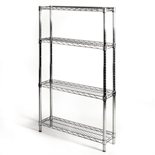 10"d x 30"w Wire Shelving with 4 Shelves