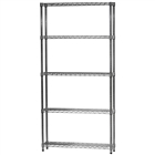 10"d x 36"w Wire Shelving with 5 Shelves