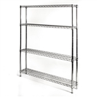 10"d x 42"w Wire Shelving with 4 Shelves