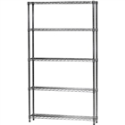 10"d x 42"w Wire Shelving with 5 Shelves