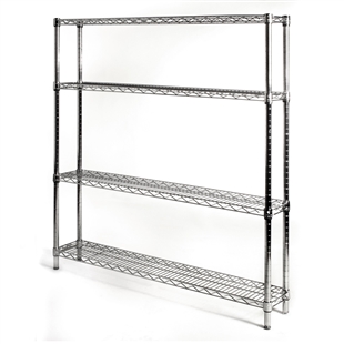 10"d x 48"w Wire Shelving with 4 Shelves