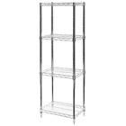12"d x 18"w Wire Shelving Unit with 4 Shelves