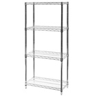 12"d x 24"w Wire Shelving Unit with 4 Shelves