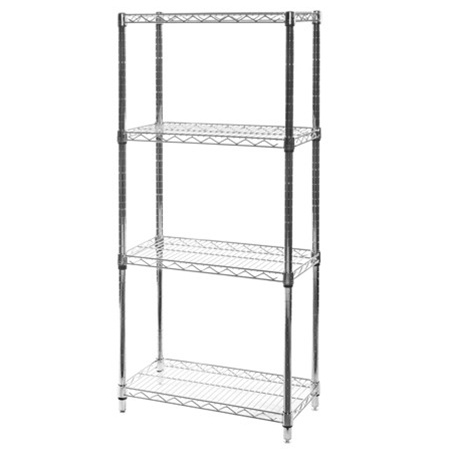 Wire Shelving With 4 Shelves, 12 Wire Shelving