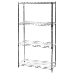 12"d x 30"w Wire Shelving Unit with 4 Shelves