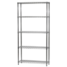 12"d x 36"w Wire Shelving Unit with 5 Shelves