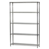 12"d x 48"w Wire Shelving Unit with 5 Shelves
