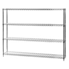 12"d x 60"w Wire Shelving Unit with 4 Shelves