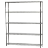 12"d x 60"w Wire Shelving Unit with 5 Shelves