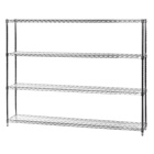 12"d x 72"w Wire Shelving Unit with 4 Shelves