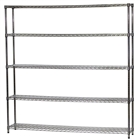 12"d x 72"w Wire Shelving Unit with 5 Shelves