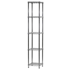14"d x 14"w Wire Shelving Unit with 5 Shelves