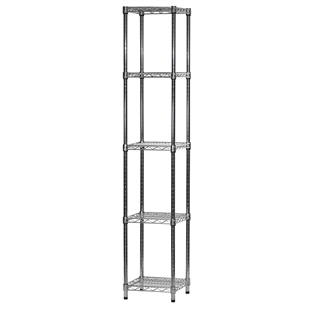 14"d x 14"w Wire Shelving Unit with 5 Shelves