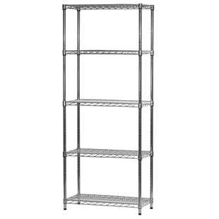 14"d x 30"w Wire Shelving Unit with 5 Shelves