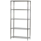 14"d x 36"w Wire Shelving Unit with 5 Shelves
