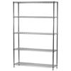 14"d x 48"w Wire Shelving Unit with 5 Shelves