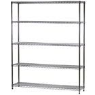14"d x 60"w Wire Shelving Unit with 5 Shelves