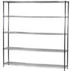 14"d x 72"w Wire Shelving Unit with 5 Shelves