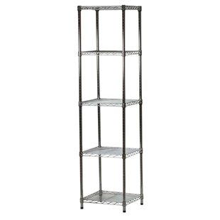 18"d x 18"w Wire Shelving Unit with 5 Shelves