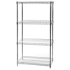 18"d x 30"w Wire Shelving Unit with 4 Shelves