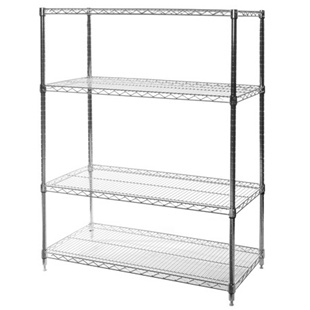 18"d x 42"w Wire Shelving Unit with 4 Shelves
